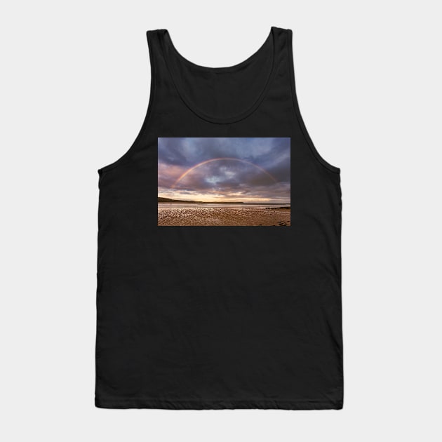 Oxwich Bay Rainbow, Gower Tank Top by dasantillo